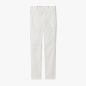 NILI LOTAN COTTON TWILL JENNA PANTS CASUAL LUXURY Off White 12